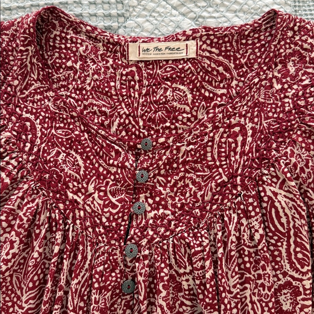 We The Free Free People Meadow peasant top